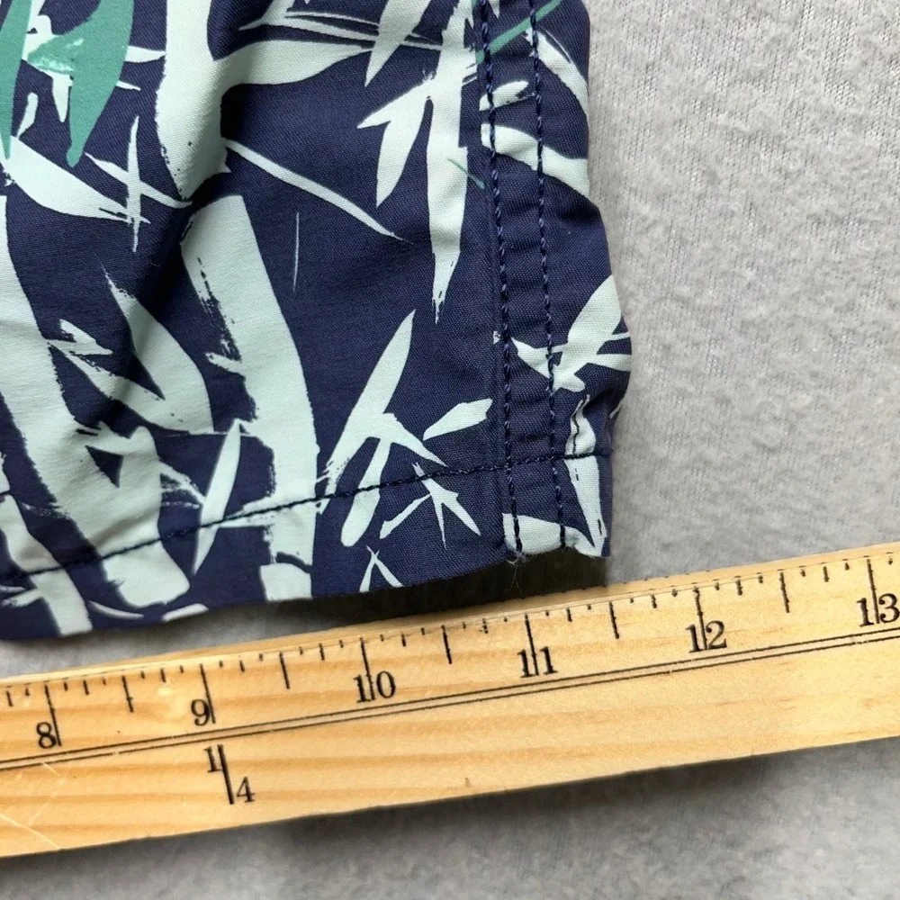 Vilebrequin x Bloomingdales Mens XXL Swim‎ Trunks Navy Blue Green Bamboo Print